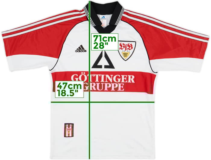 1998-99 Stuttgart Home Shirt Djordjevic #7 - 7/10 - (S)