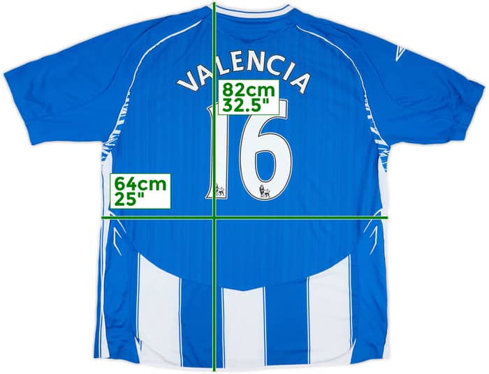 2007-08 Wigan Home Shirt Valencia #16 - 7/10 - (3XL)