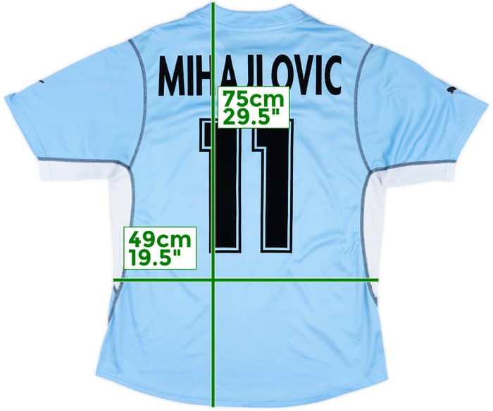 2001-02 Lazio Home Shirt Mihajlovic #11 - 6/10 - (L)