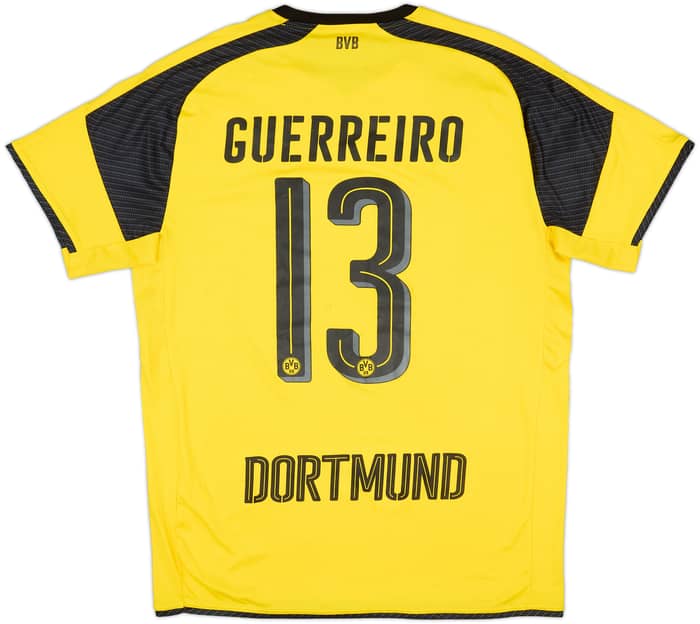 2016-17 Borussia Dortmund Home European Shirt Guerreiro #13 - 7/10 - (L)