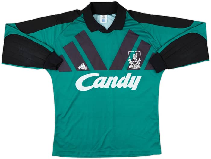 1991-92 Liverpool GK Shirt - 8/10 - (M)