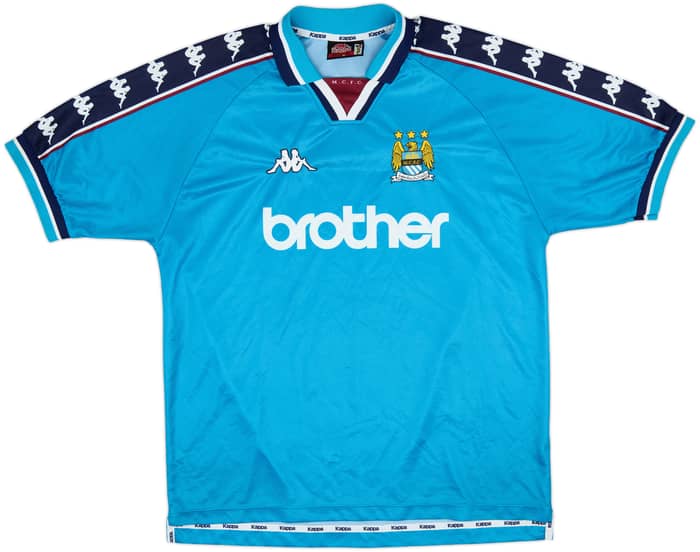 1997-99 Manchester City Home Shirt - 8/10 - (XL)