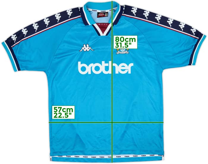 1997-99 Manchester City Home Shirt - 8/10 - (XL)