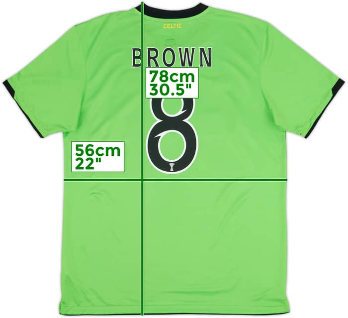 Camiseta de visitante del Celtic 2010-11 Marrón #8 - 8/10 - (L)