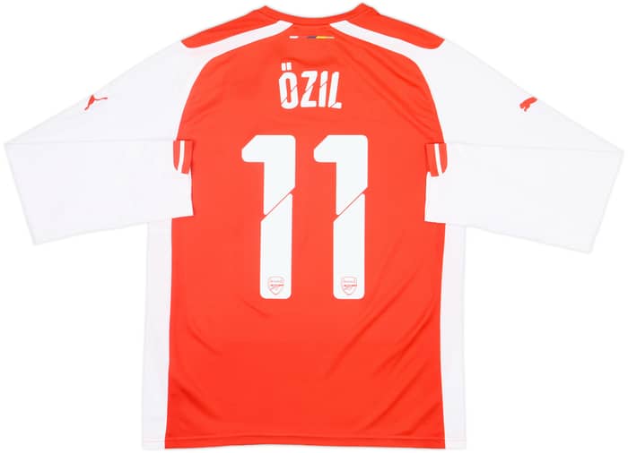 2014-15 Arsenal Home L/S Shirt Ozil #11 - 8/10 - (M)