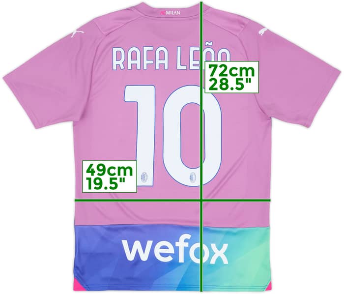 2023-24 AC Milan Third Shirt Rafa Leao #10 (M)