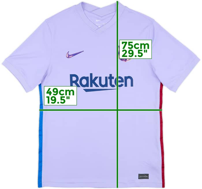 2021-22 Barcelona Away Shirt - 10/10 - (M)