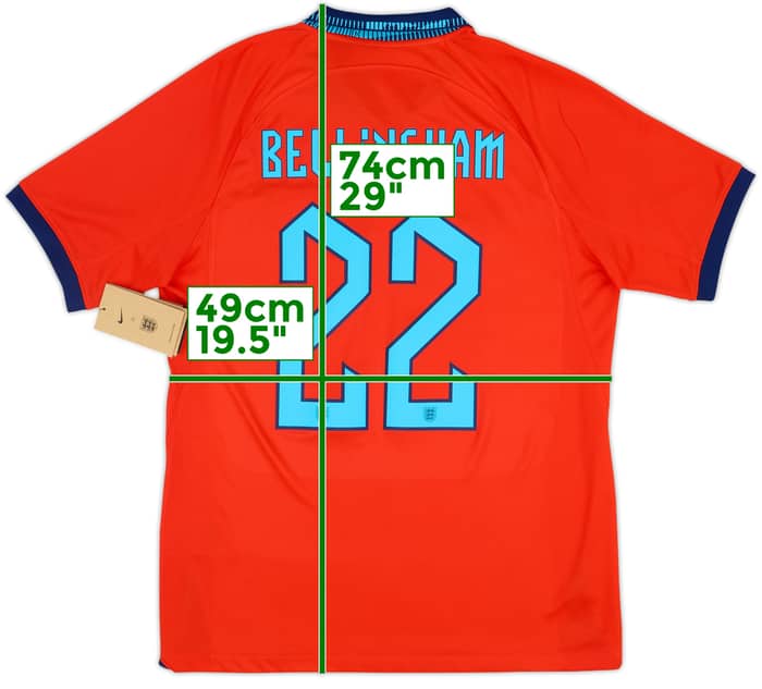 2022-23 England Away Shirt Bellingham #22 (M)