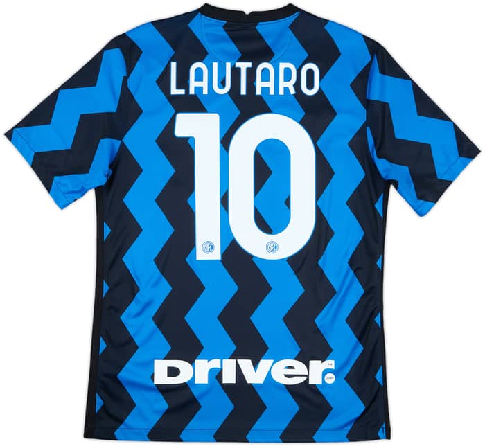 2020-21 Inter Milan Home Shirt Lautaro #10 - 9/10 - (M)