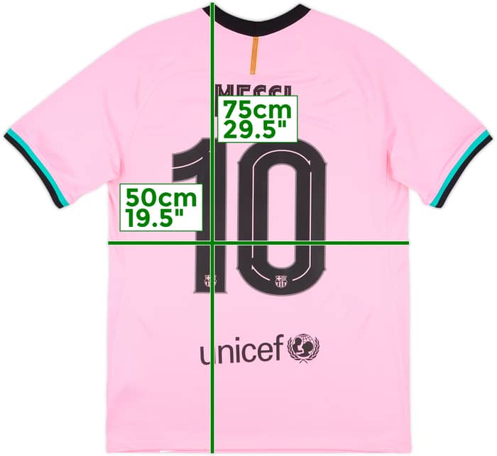 2020-21 Barcelona Third Shirt Messi #10 - 9/10 - (M)