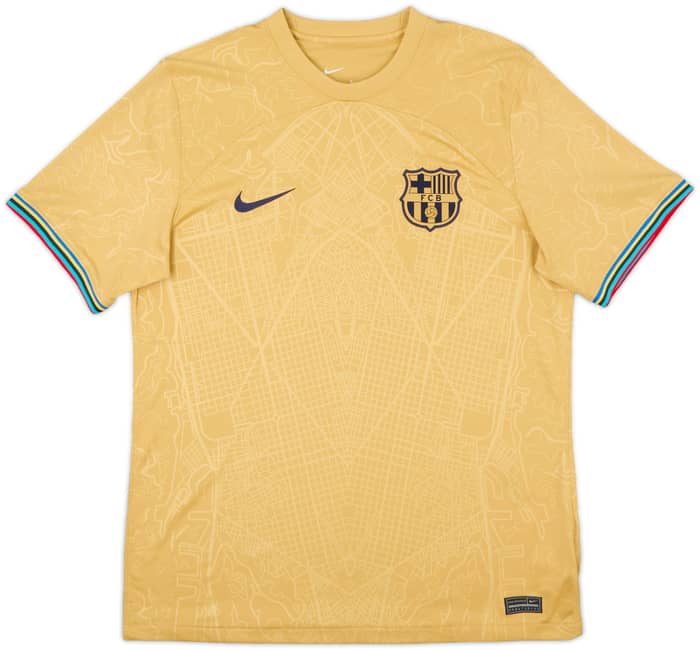 2022-23 Barcelona Away Shirt Lewandowski #9 - 10/10 - (M)