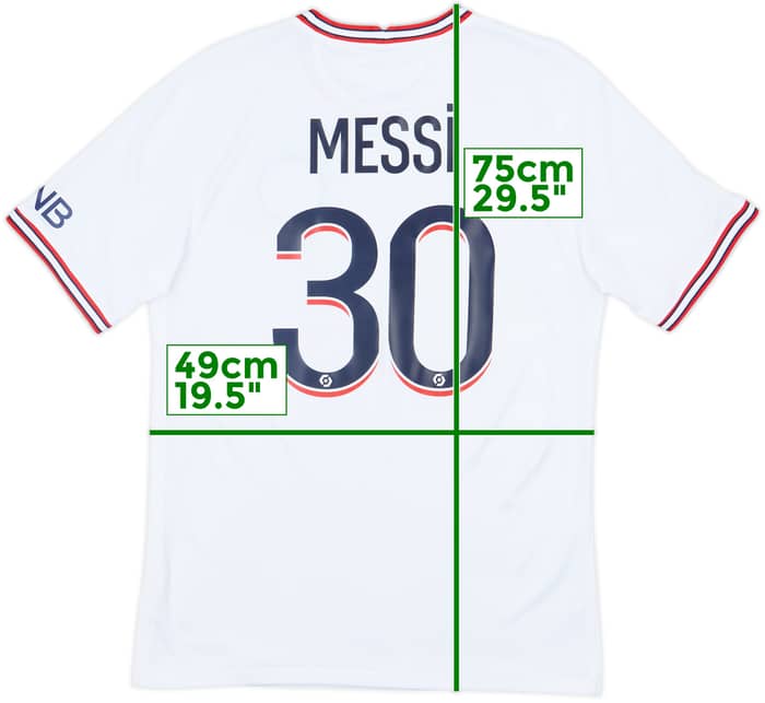 2021-22 Paris Saint-Germain Fourth Shirt Messi #30 - 9/10 - (M)