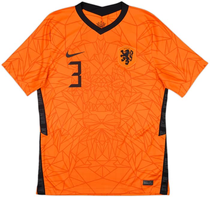 2020-21 Netherlands Home Shirt De Light #3 - 8/10 - (M)