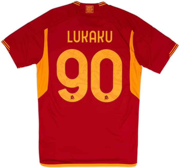 2023-24 Roma Home Shirt Lukaku #90 (M)