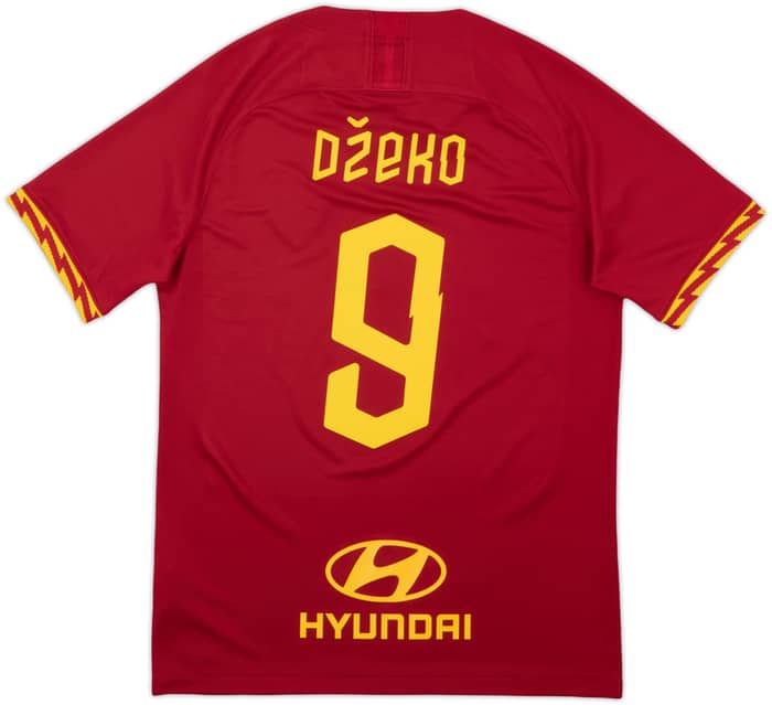 2019-20 Roma Home Shirt Dzeko #9 - 8/10 - (M)