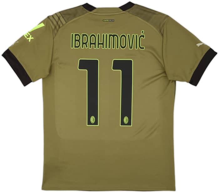 2022-23 AC Milan Third Shirt Ibrahimovic #11 - 9/10 - (M)