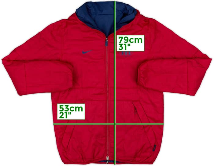 2013-14 Barcelona Nike Reversible Padded Coat - 8/10 - (M)