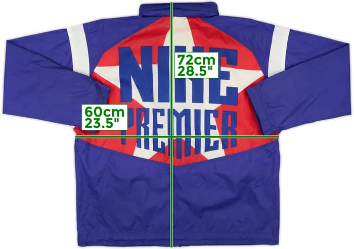 1992-93 Paris Saint-Germain Nike Hooded Track Jacket - 9/10 - (XL)