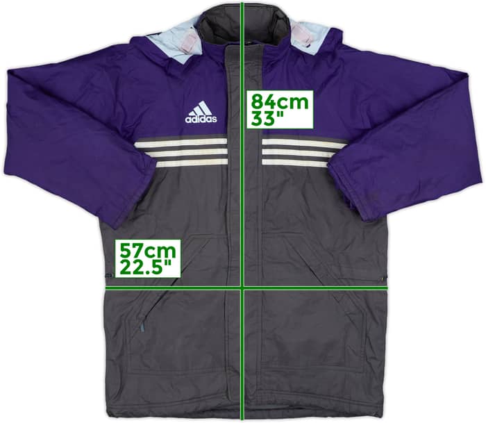 1999-00 Anderlecht adidas Hooded Rain Jacket - 8/10 - (L.Boys)