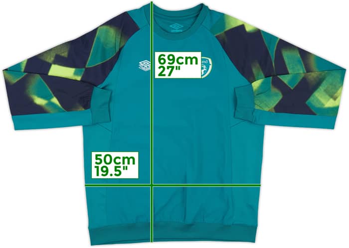 2021-22 Ireland Umbro Drill Top - 8/10 - (Women's M)