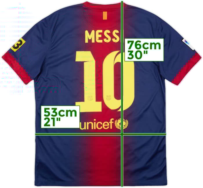 2012-13 Barcelona Home Shirt Messi #10 - 8/10 - (L)