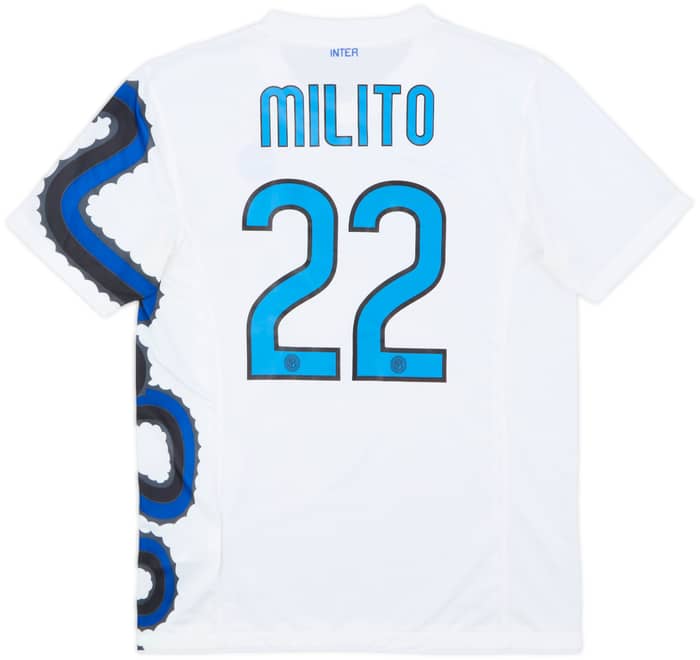 2010-11 Inter Milan Away Shirt Milito #22 - 8/10 - (M)