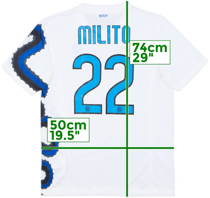 2010-11 Inter Milan Away Shirt Milito #22 - 8/10 - (M)