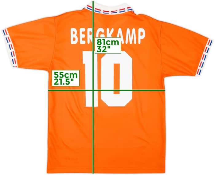 1996 Netherlands Home Shirt Bergkamp #10 - 9/10 - (L)