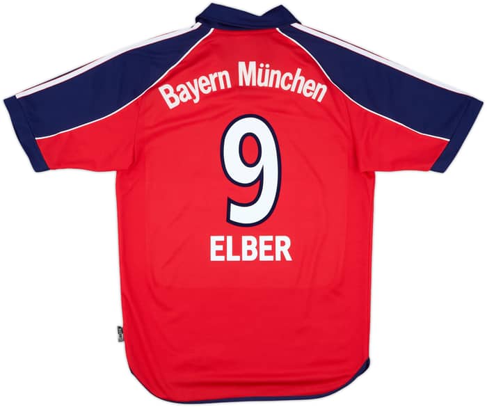1999-01 Bayern Munich Home Shirt Elber #9 - 8/10 - (S)