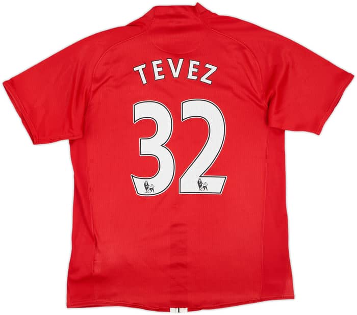 2007-09 Manchester United Home Shirt Tevez #32 - 5/10 - (M)