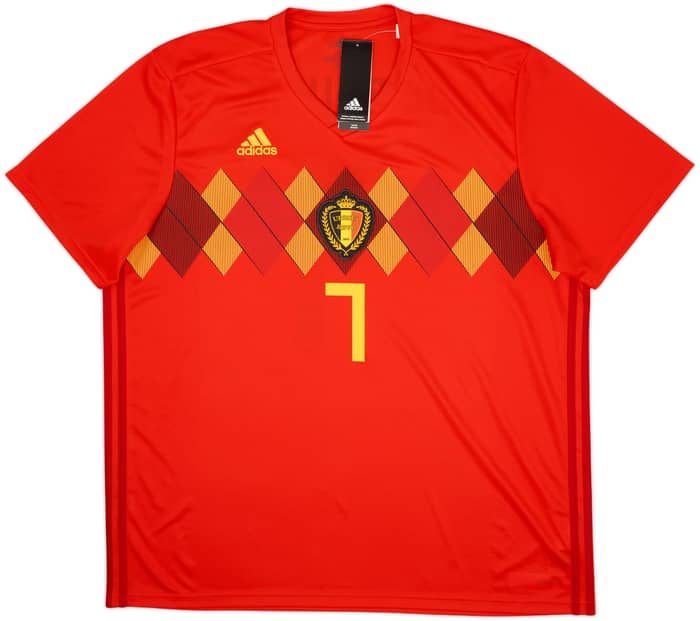 2018-19 Belgium Home Shirt De Bruyne #7 (XXL)