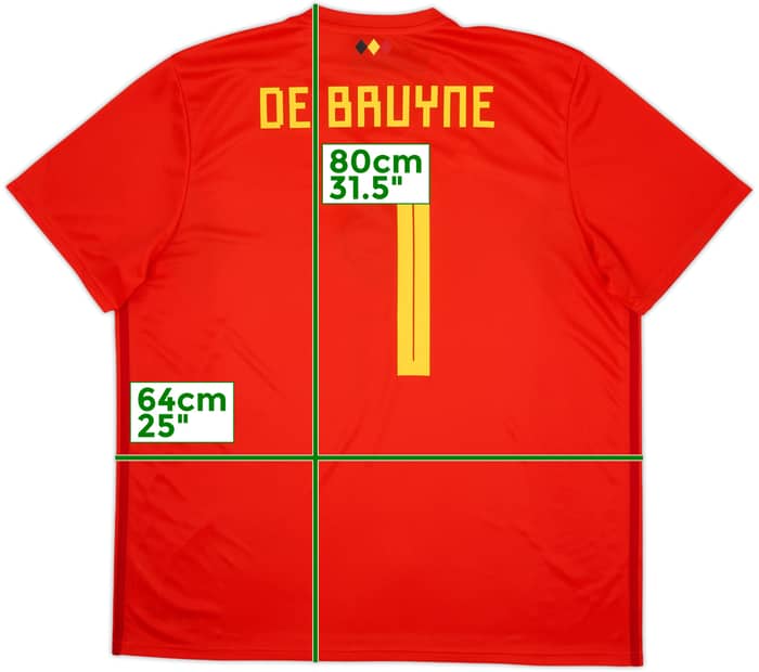 2018-19 Belgium Home Shirt De Bruyne #7 (XXL)