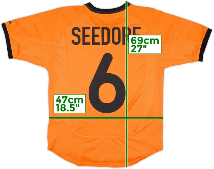 2000-02 Netherlands Home Shirt Seedorf #6 - 8/10 - (XL.Boys)