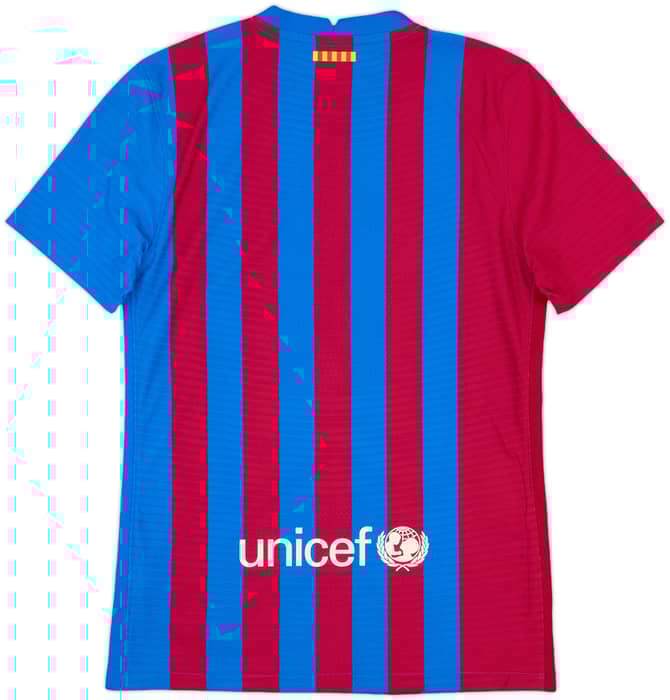 2021-22 Barcelona Authentic Home Shirt - 8/10 - (S)