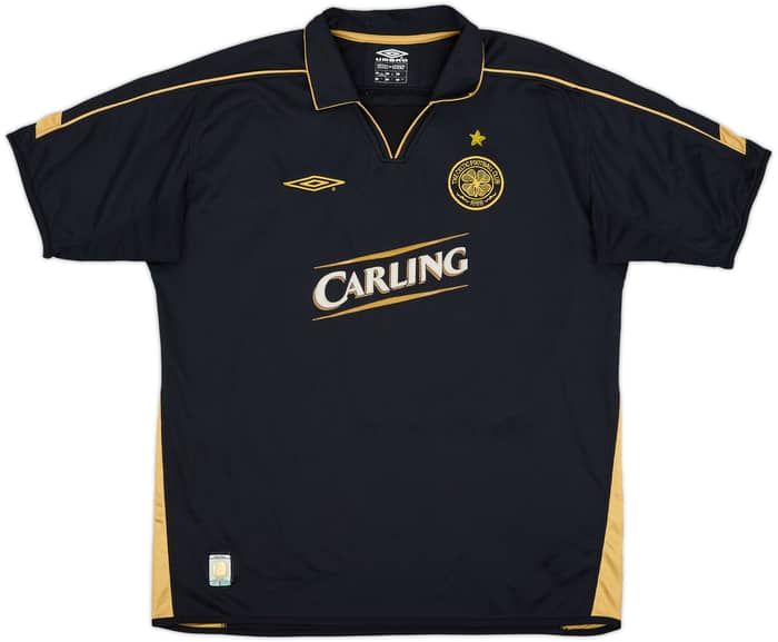 2003-04 Celtic Away Shirt Larsson #7 - 8/10 - (L)