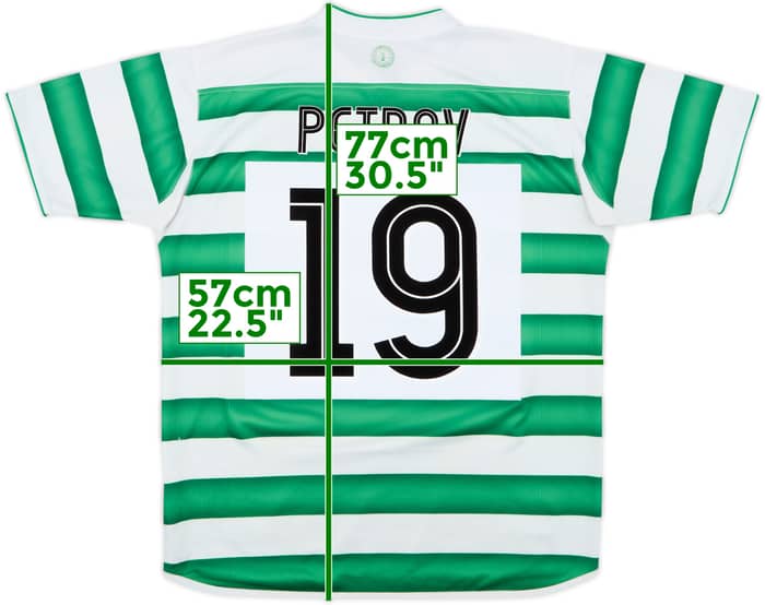 2003-04 Celtic Home Shirt Petrov #19 - 7/10 - (L)