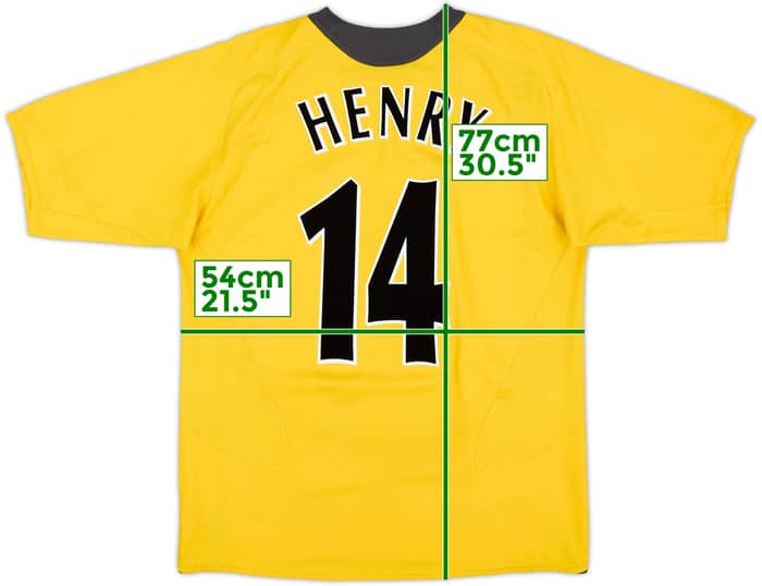 2005-06 Arsenal Away Shirt Henry #14 - 5/10 - (L)