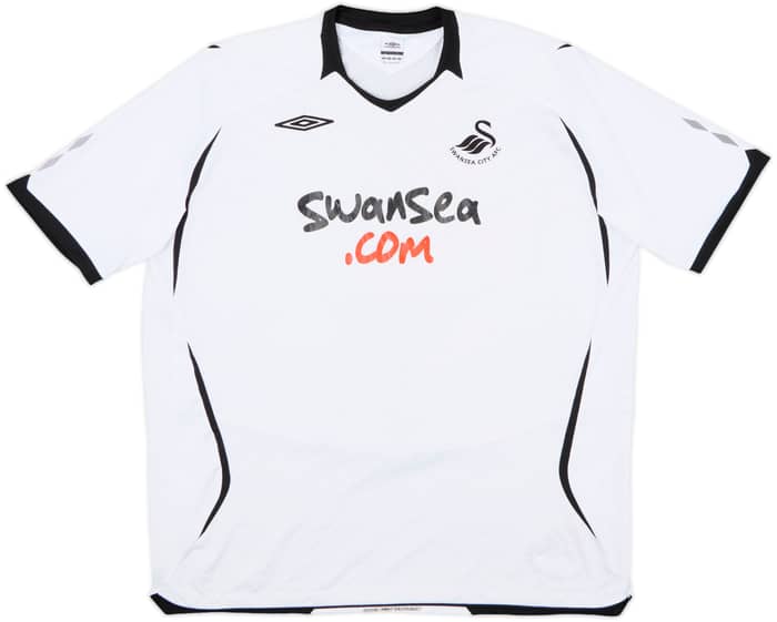 2008-09 Swansea Home Shirt - 7/10 - (XXL)