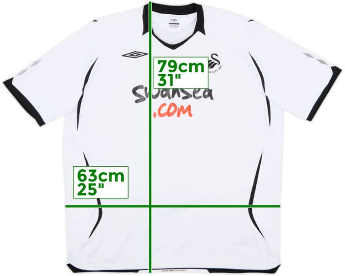 2008-09 Swansea Home Shirt - 7/10 - (XXL)