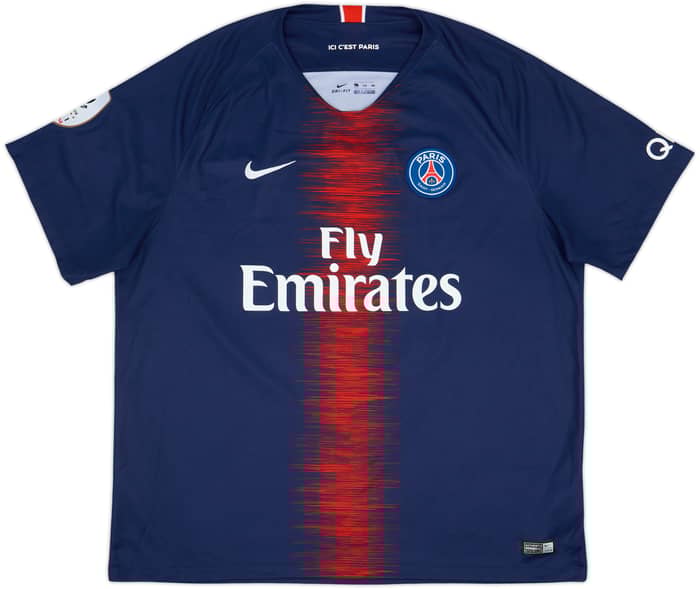 2018-19 Paris Saint-Germain Home Shirt Neymar Jr #10 - 8/10 - (XXL)