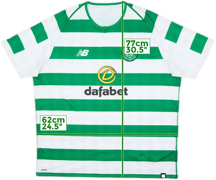 2018-19 Celtic Home Shirt - 8/10 - (XXL)