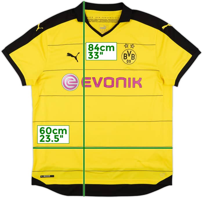 2015-16 Borussia Dortmund Home Shirt - 8/10 - (XXL)