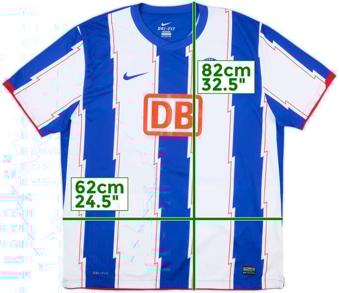 2010-11 Hertha Berlin Home Shirt - 8/10 - (XXL)