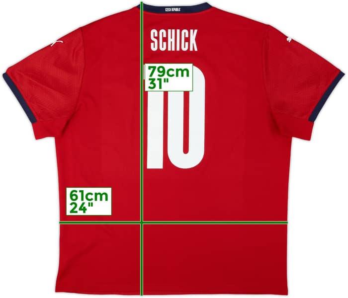 2020-22 Czech Republic Home Shirt Schick #10 - 9/10 - (XXL)