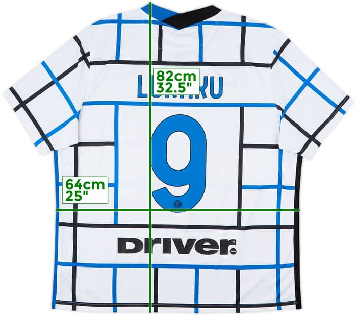 2020-21 Inter Milan Away Shirt Lukaku #9 - 8/10 - (XXL)