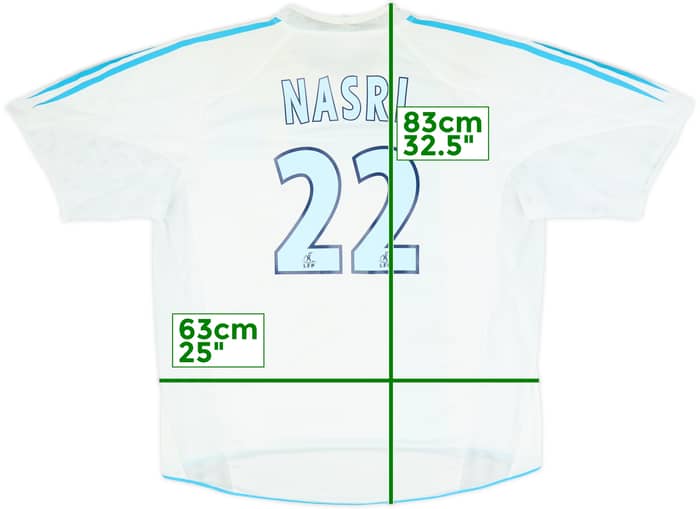 2004-05 Olympique Marseille Camiseta Local Nasri #22 - 8/10 - (XXL)