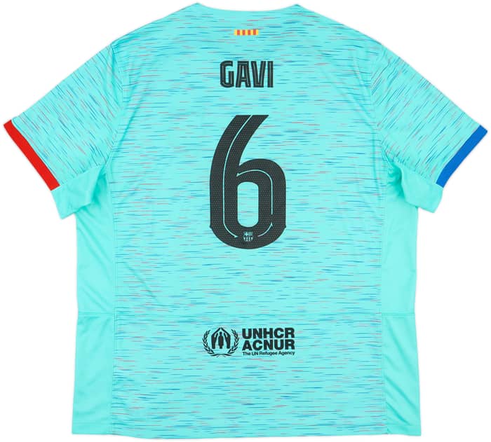 2023-24 Barcelona Third Shirt Gavi #6 - 9/10 - (XXL)