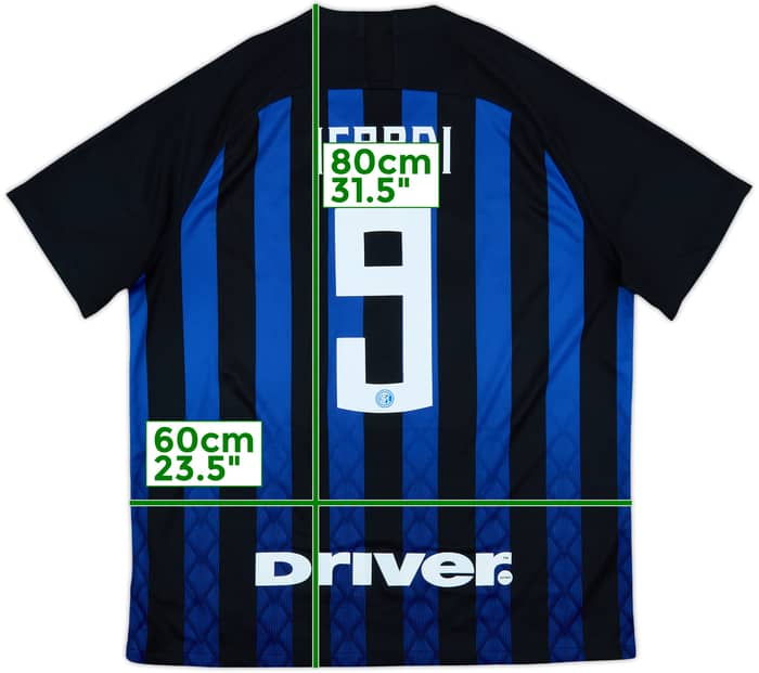 2018-19 Inter Milan Home Shirt Icardi #9 - 7/10 - (XXL)