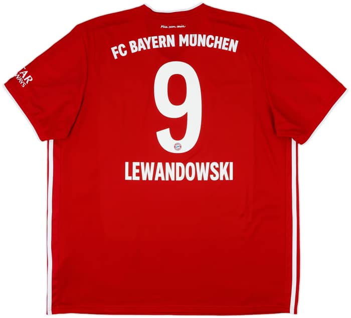 2020-21 Bayern Munich Home Shirt Lewandowski #9 - 10/10 - (XXL)
