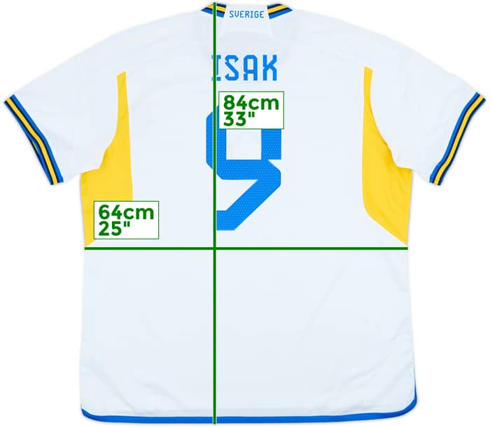 2022-23 Sweden Away Shirt Isak #9 - 10/10 - (XXL)